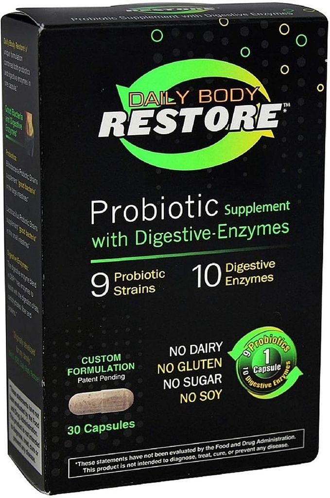 Capsulele de supliment probiotic cu enzime digestive 30 ea (Pachet de 4)