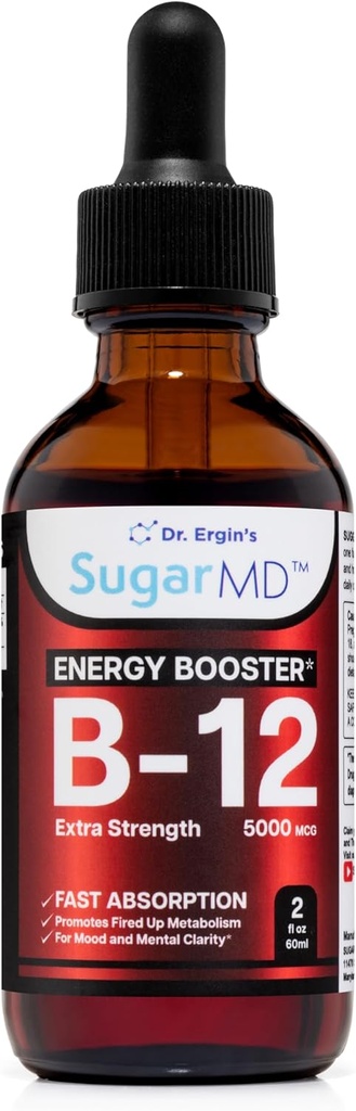 SugarMD Vitamina B12 5000 mcg Picături lichide 