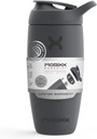 Promixx Pursuit Shaker Sticla izolat din oțel inoxidabil de apă și Shaker Cup, 18oz, Graphite Gray