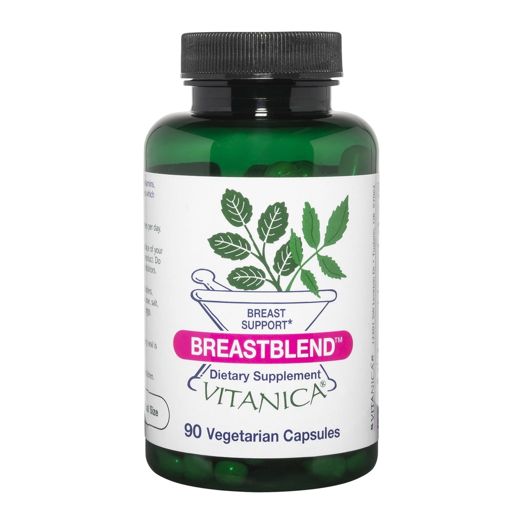 Vitanica Brenda, suport pentru îngrijirea sânilor, Vegan, 90 capsule