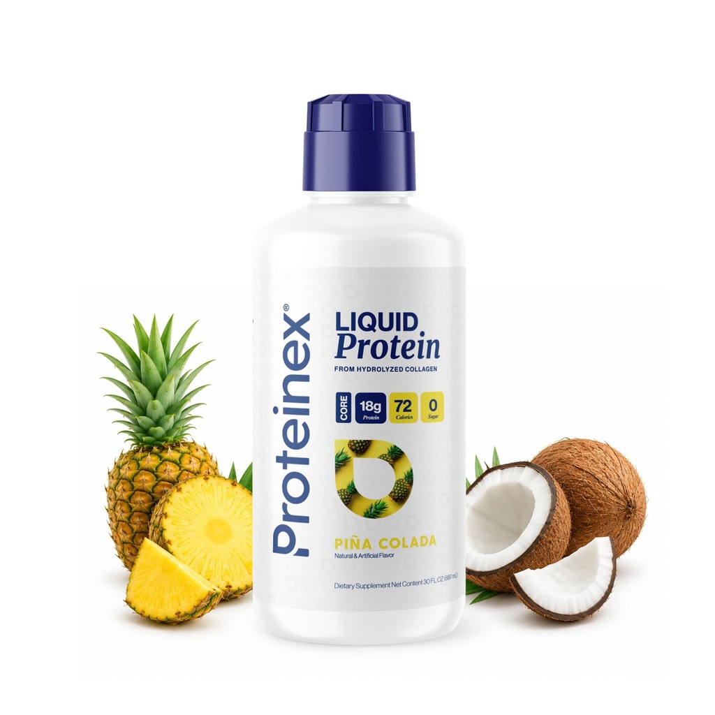 Proteineex Medical Grad lichid Hidrolized Proteina Max Putere - Suporturi Vindecarea rănilor și Medic Recomandat - Fără carbohidrați, Zero Zaharuri & gata de a bea proteine lichide (Natura Pina Colada, 30 Fl Oz)