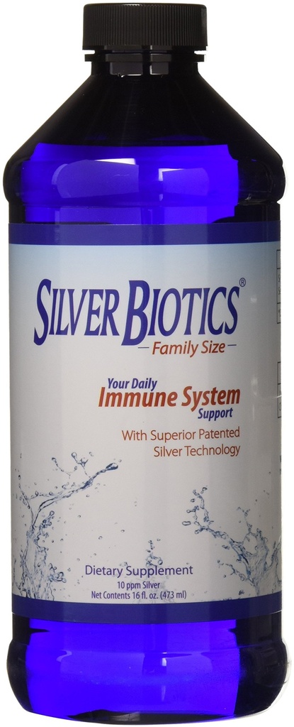 Biotice de argint Nano SilverSol Ag4O4 10 PPM Suport imun 
