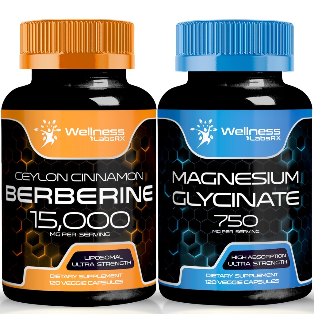 Berberine Supliment 1500mg - Liposomal Berberine cu Ceylon Scorțișoară 