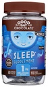 Bună ziua Ciocolată neagră Melatonina pentru adulți [80 Count ] - Fair Trade Non-GMO Dark Milk Ciocolată cu mușețel și Melatonină 1 mg - Melatonina adultă, Supliment de dormit natural pentru adulți