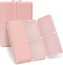 FYY Daily Pill Organizator,7 Compartiments Portable Travel Pill Case [Folding Design] Pilulă cutie pentru Purse Pocket pentru a deține vitamine, Cod Ulei de ficat, Suplimente și medicamente-Rosegold
