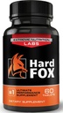 Fox Hard - #1 Performanță finală - 3" Dimensiune adăugată în 60 de zile - pastile de extindere pentru bărbați - Super Drive, Putere, Dimensiune, Rezistență - 60 Conte