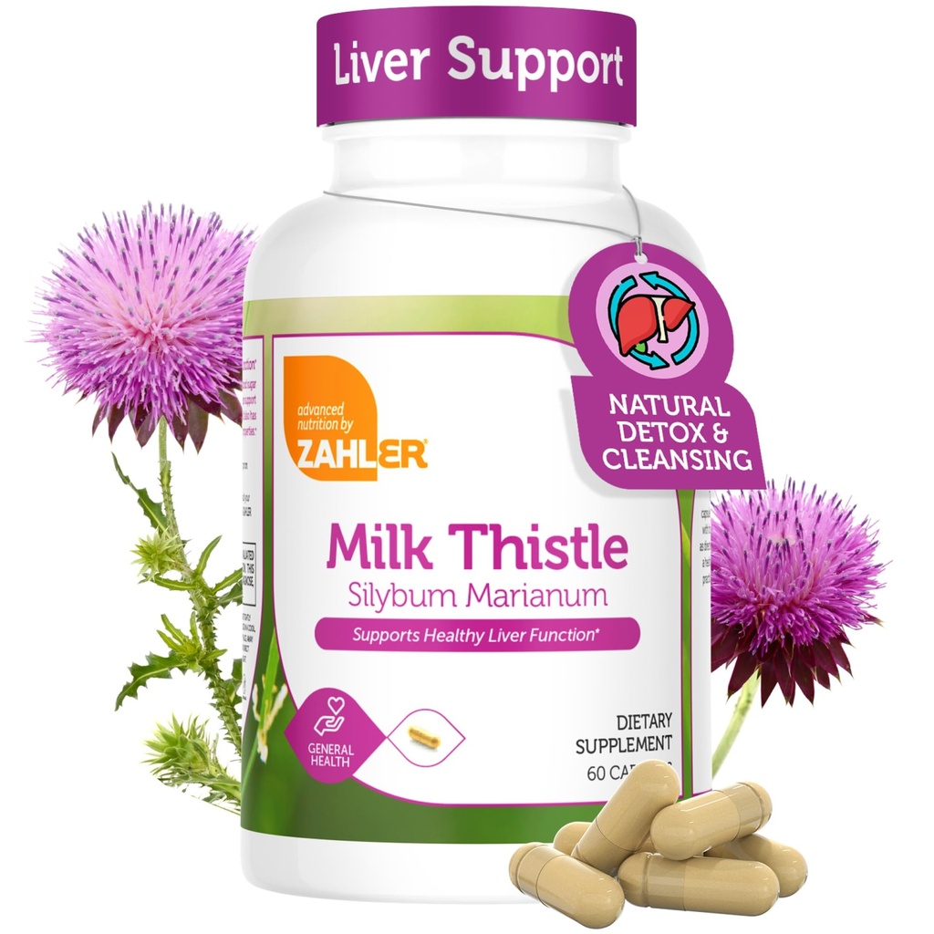 Zahler Milk Thistle ajută la susținerea funcției hepatice sănătoase