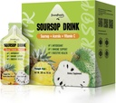 GREENPEOPLE Soursop & Acerola Liquid Supplement Drink, Soursop Bitters Liquid, Immune Boosing Vitamina C Drink, Rapid absorbtion, Vegan, Non-GMO, 10 Pachete