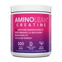 AminoLean Creatina pentru femei și bărbați, Micronited Pure Creatină Monohidrat pulbere Supliment pentru tonifiere musculare, suport de mood, Boost de energie, și creier de sănătate, 300g