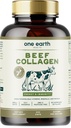 One Earth Health Grass Fed Beef Collagen - Noua Zeelandă Source Natural Colagen Supliment. (Tipurile I, II, III, V și X) 3000 mg per Serving, 200 Count