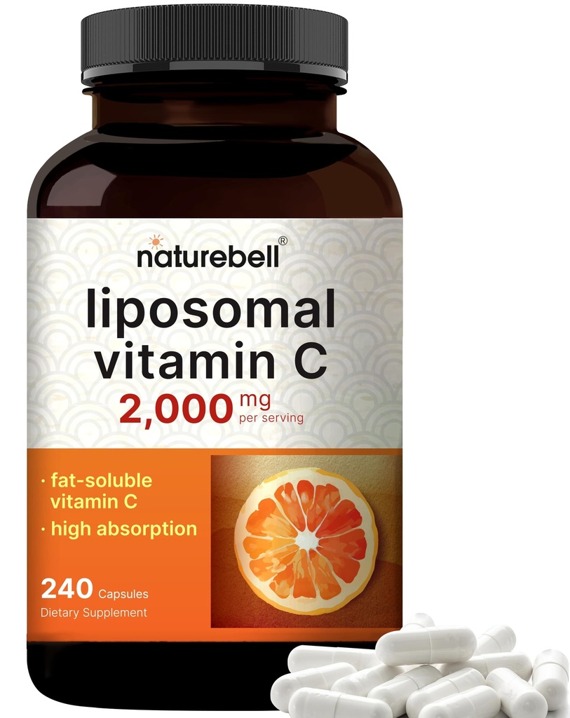 NatureBell lipozomal Vitamina C 2.000 mg per servire, 240 capsule 