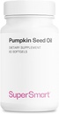 Supersmart - supliment de ulei de semințe de dovleac 1000mg pe zi (+ Vitamina E) - ulei de semințe de dovleac pentru creșterea părului 