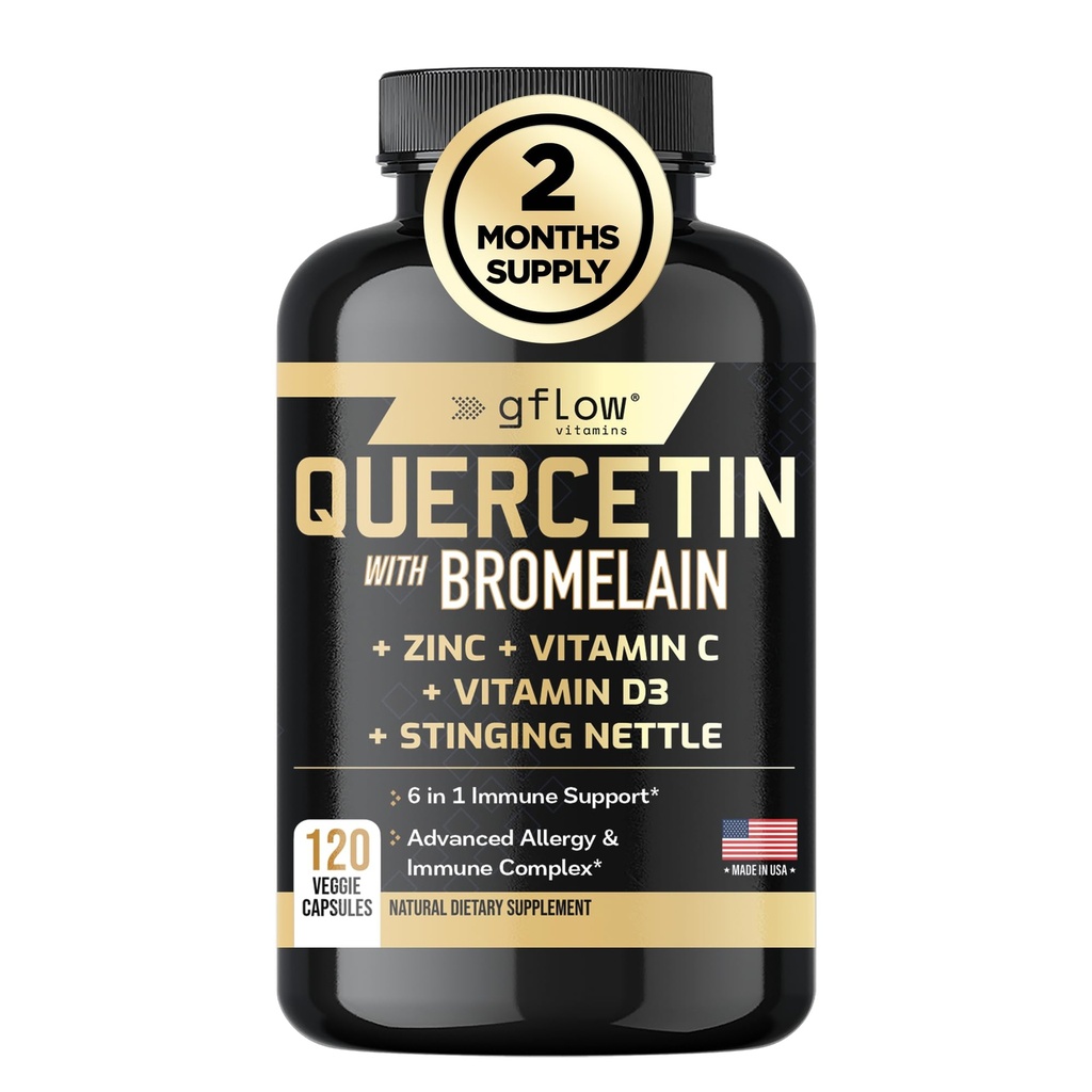 Quercetin cu Bromelain, Stinging Nettle Supliment, zinc vitamina C Vitamina D 
