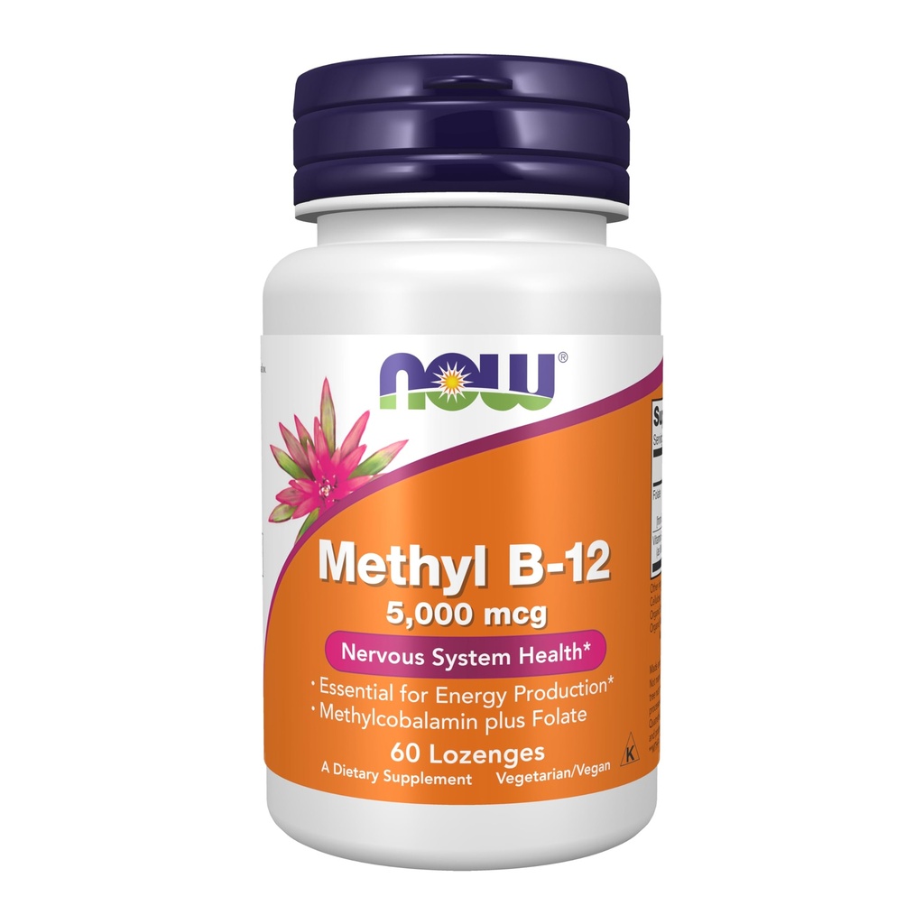 ACUM Alimente Suplimente, Metil B-12 (Metilcobalamină) 5000 mcg, Sistem nervos Sănătate*, 60 Lozenges