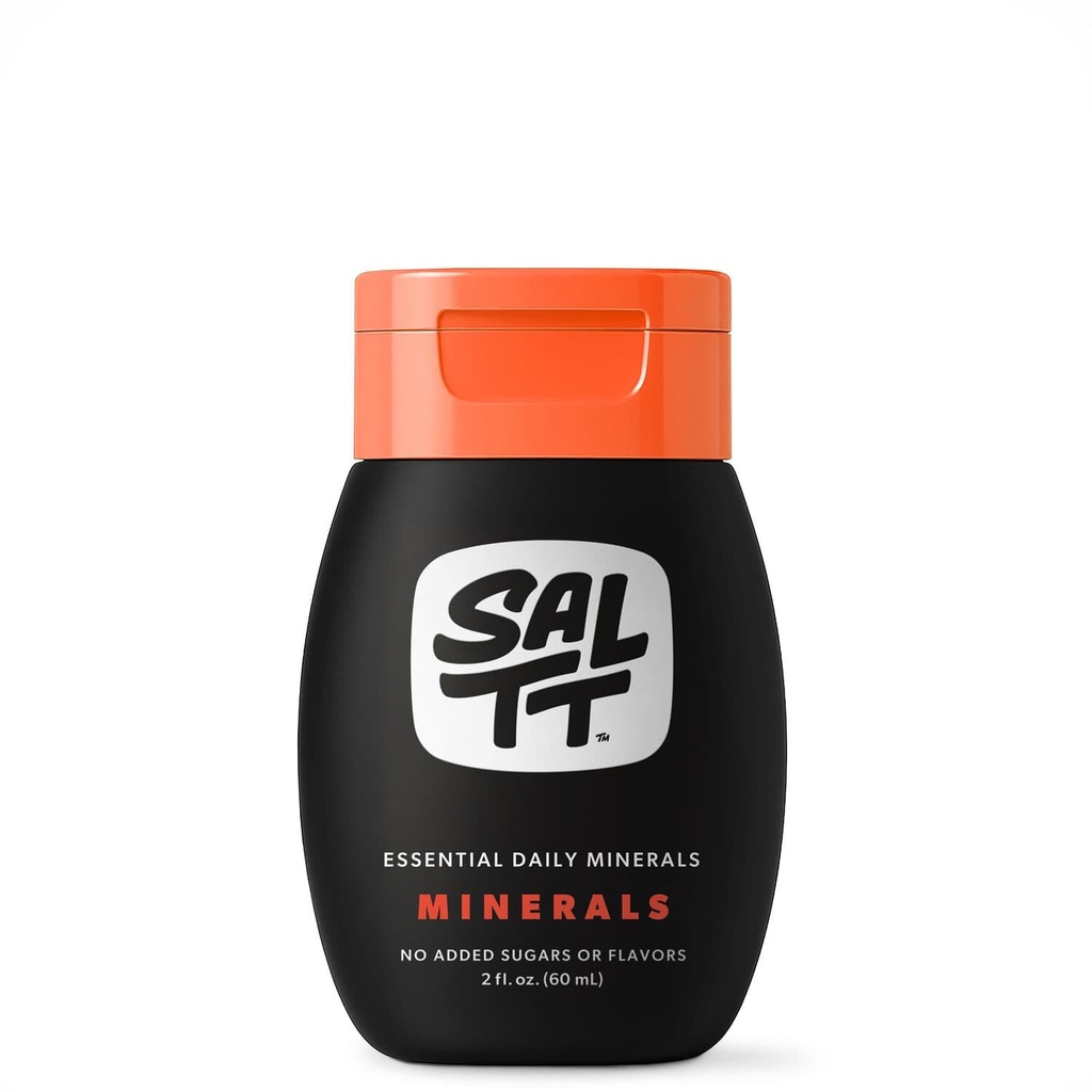 SALTT - Minerale (2 oz) - Urme picaturi minerale - sodiu, potasiu, magneziu, zinc, cupru - Ultra carbohidrati scazuti - Zero zahar, Vegan, Gluten gratuit, non OMG-uri - Electroliti de zi cu zi - dimensiune de calatorie - de Keto Chow
