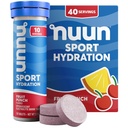 Nuun Sport Electrolit Tablete cu magneziu, calciu, potasiu, clorură & sodiu, gluten Free & Vegan, Punch de fructe, 4 Pachet (40 Serviri Total)