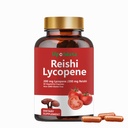 Capsule de lycopene, Licopen natural 200 mg cu Reishi Organic Mushroom 200 mg Supliment pentru sănătate prostată și suport imunitar - Gluten-Free, non-GMO, 60 capsule (1 ambalaj)