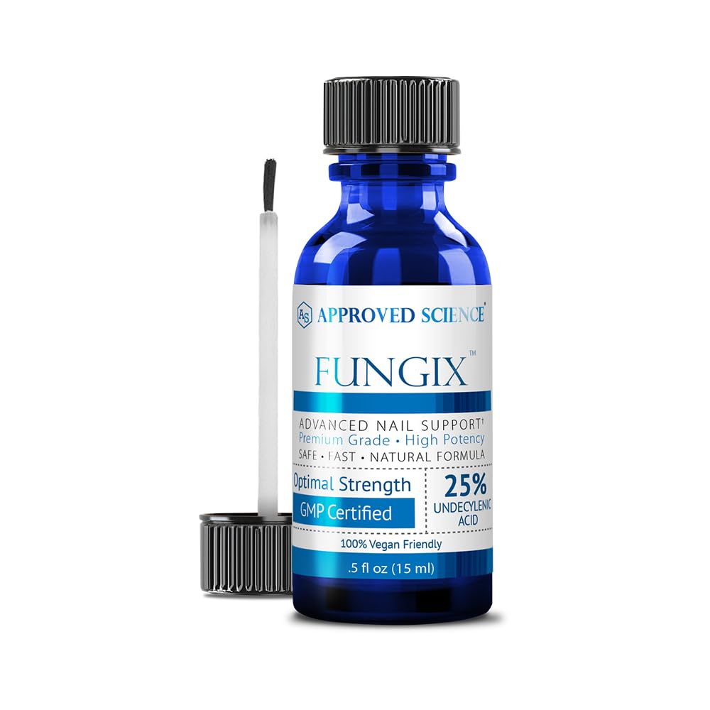 Fungex cu 25% Acid nedecilenic, Soluție de unghii antifungice cu ulei de arbore de ceai, Toate cele mai bune naturale Fungus Tratament unghie pentru rezultate eficiente de știință aprobat - pachet de 1