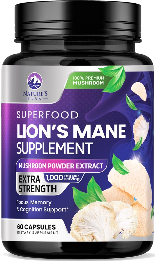 Lions Mane capsule de ciuperci 10.000mg - Lion