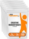 BulkSupplements.com Creatina pulbere monohidrat - Createin Supplement, Micronited Creatin, Creatine Powder - Neflavored & Gluten Free, 5g (5000 mg) per Servings, 5kg (11 lbs) (Pachet de 5)