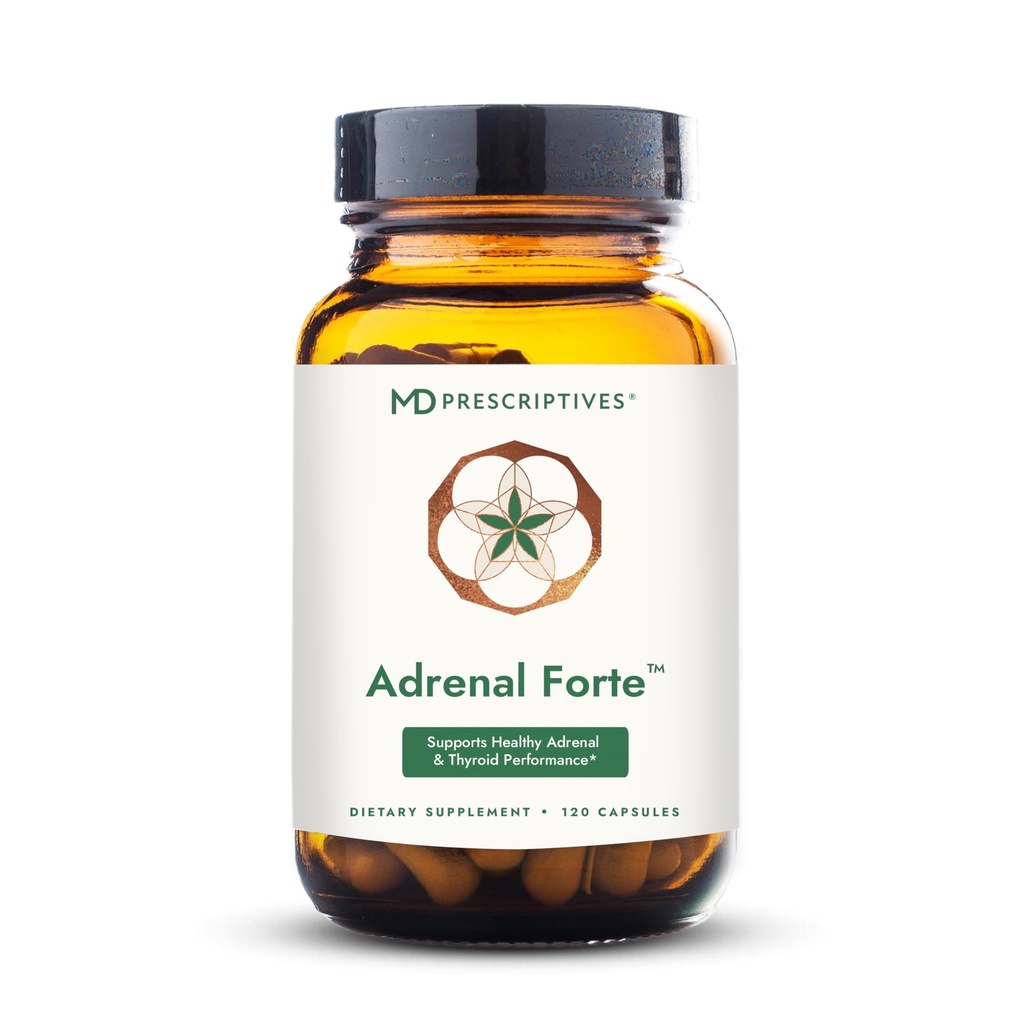 Rescriptive MD - Forte suprarenale - Supliment de suport suprarenal* cu Ashwagandha & Rhodiola - 120 Capsule