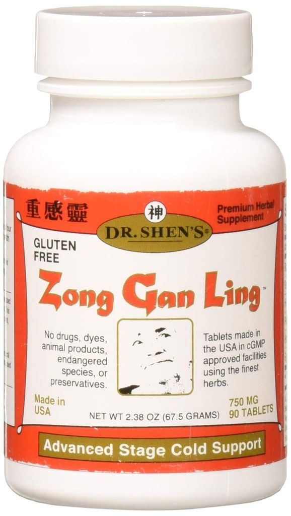 Dr. Shen Zong Gan Ling Relief de răceală severă și gripă -- 750 mg - 90 comprimate
