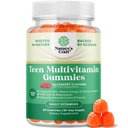 Teen Multivitamine Gummies 12-17 - Teen Boys & Girls Gummy Vitamine pentru o mai bună piele, Immune Putere, Mood & Energy Support - Teenage Girl & Boy Suplimente cu Zn, Mg, Vitamina A, C, D & E - 60 Ct