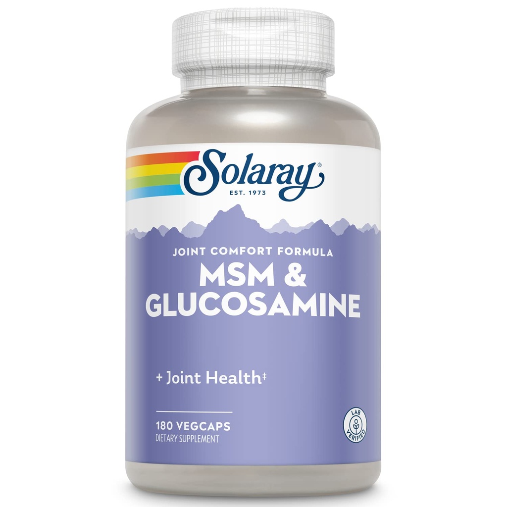 Capsule Solaray MSM şi Glucosamină 180