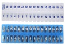 AM PM 31 zi o dată-o zi Organizatori lunar pastile - Compartiment mare cutii pastile Magazin medicamente pentru întreaga lună Plus Compartiment pentru pastile suplimentare (AM/PM Clear & Blue) BPA gratuit