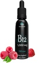 B12 1000 mcg, 2oz 120 Serviri, aroma de zmeură, picături sublinguale de metilcobalamină