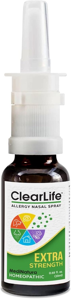 ClearLife Alergy Relief Nasal Spray pentru ajutor multi-simptom în orice regiune - Homeopatic Formula - 0.68 Ounce