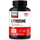 Force FACTOR L Tyrosine Stress Supplement, L-Tyrosine Creier Health Supplements for Adulți, L-Tyrosine capsule 500mg, Free Form, Vegan, No Gelatină, Non-GMO, 120 capsule