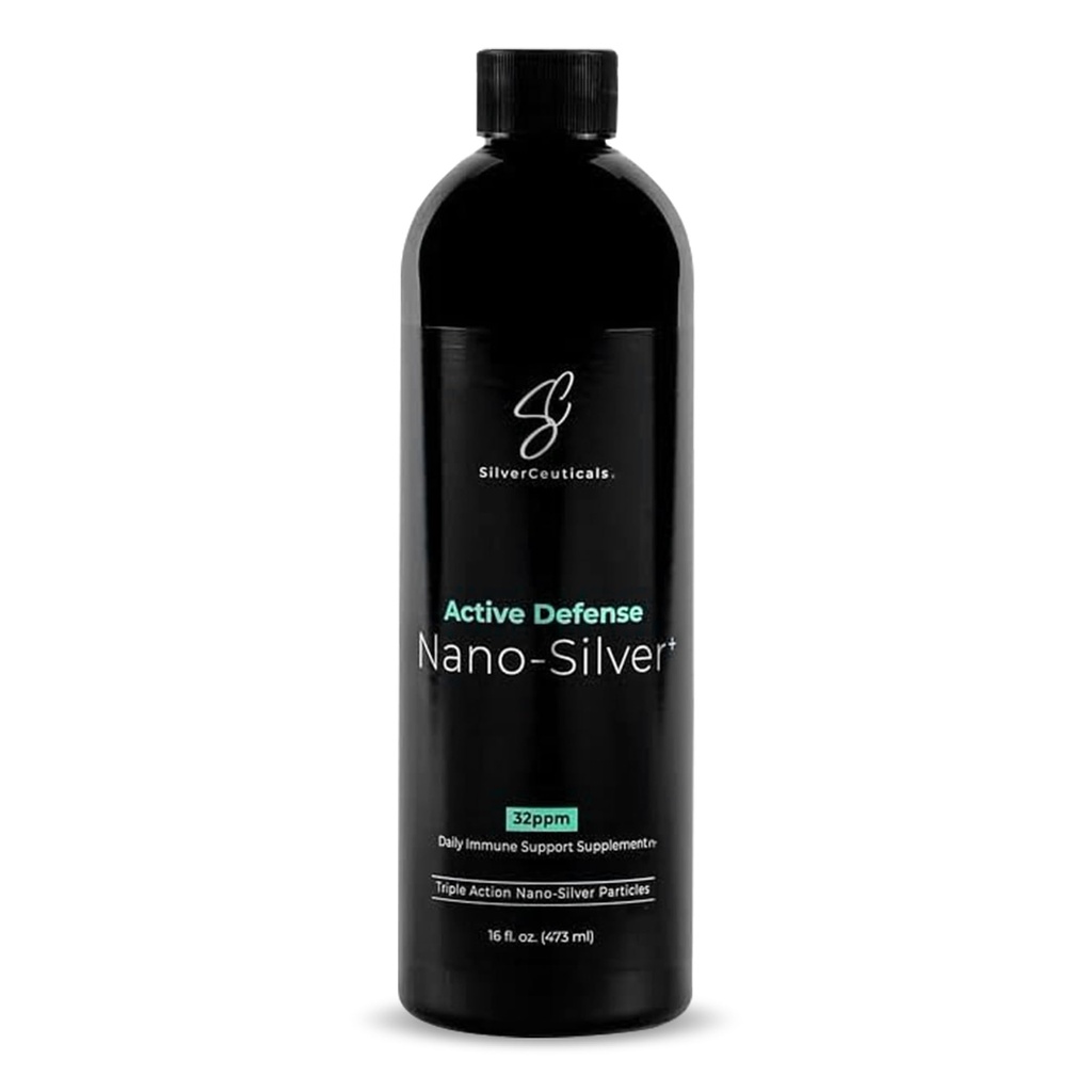 Argint coloidal w/Nano Technology - 32ppm 16oz - 8X Mai eficient - Suport imunitar natural - Salvați zilele bolnave - Vârstele 5 și în sus - Outperforms Arginti PPM mai mari - Nu gust și miros - a treia parte testat