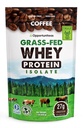 Opportuniteas Cafea Whey Pulbere Proteină - Carb scăzut & Keto prietenos - Iarbă Fed Whey Izolat + cafea columbiană - 60 mg Cafeina pentru energie - Pre sau Post Workout Drink Mix, Latte, Shake & Smoothie 1lb