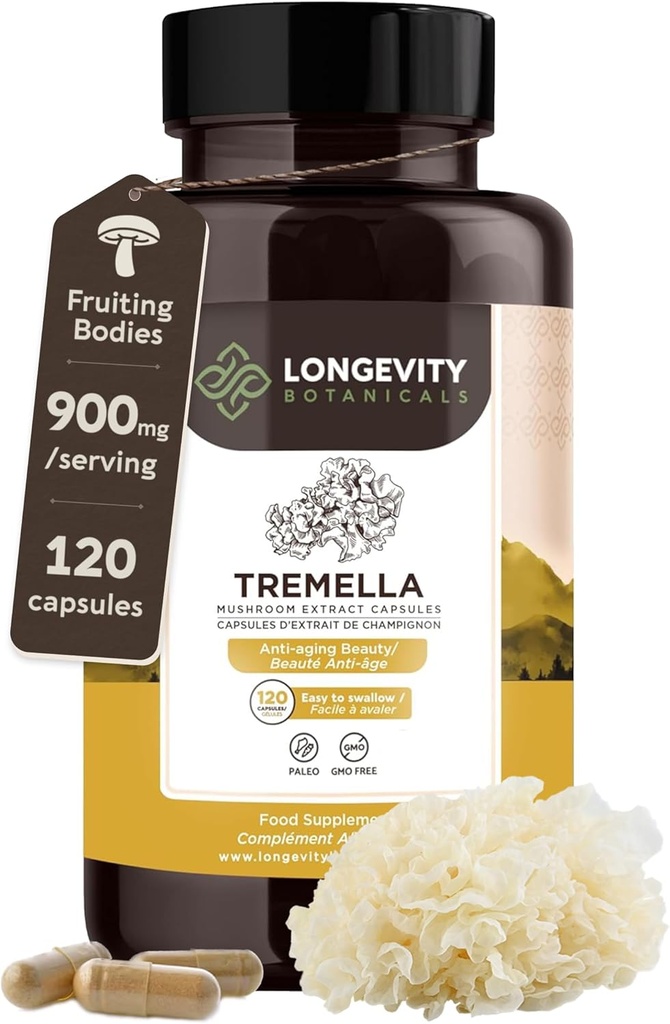 Organic Tremella capsule ciuperci Supliment (120) 