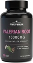 Capsule de rădăcină de valeriană -Equivalent până la 1000 mg, extract concentrat 4X - foarte concentrat, 120 capsule