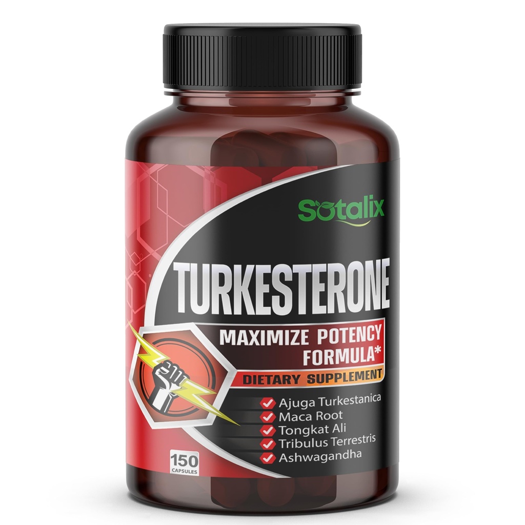 Ultra Turkesteron Ajuga Turkestanica Standardizat 20% Turkesteron Mare potenta cu Maca Root Tribulus Terrestris - Suport de memorie energie de crestere musculara
