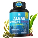 Omega 3 ulei de pește Softgels cu DHA 720mg EPA 360mg, Vegan Algae Știință 2:1 Raportul pentru ochi creier, plante bazate pe surse durabile Omega 3 Supliment, ulei de pește Alternativ 1200mg, fără gust de pește, 120Cts