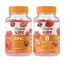 Copii din zinc viu + B Complex pentru copii, Gume Bundle - mare Tasting, Supliment de vitamine, gluten gratuit, OMG gratuit, Gummy masticabil