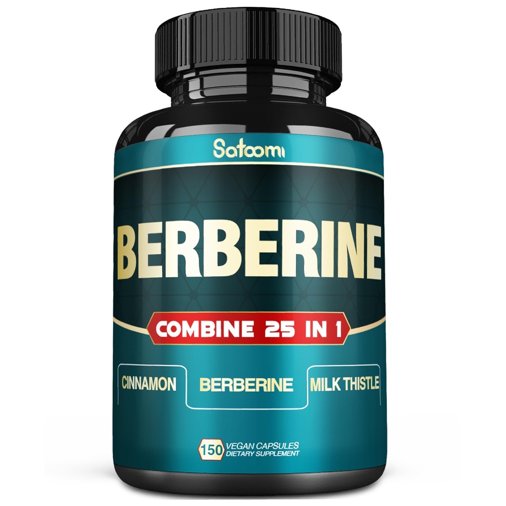 Satoomi 25in1 Berberine Supliment - Berberine Hcl - Ceylon Scorțișoară - Mulge și mai mult