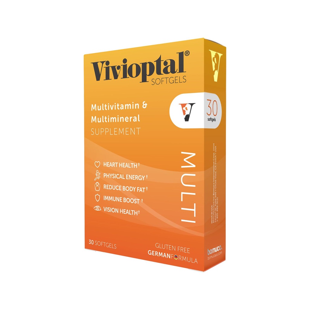 Vivioptal Multi, 30 Softgels, Multivitamine & Multimineral, Gluten Free, German Formula