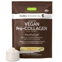 Igennus Advanced Vegan Vanilla Colagen Peptide Powder, Enhanced with Glicină, Proline & Hidroxiprolină & Cofactor Vitamina C, Non OMG, Vegetarian Plant based Colagen Powder Booster, 35 Servings