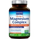 Innate Vitality 10-in-1 Magneziu Complex 960mg, 420mg Elemental Mag per Serving, cu Magneziu Glycinate, Citrate, Malate, şi More, Somn, Digestion, Energie Suport, 90 Vegan Caps