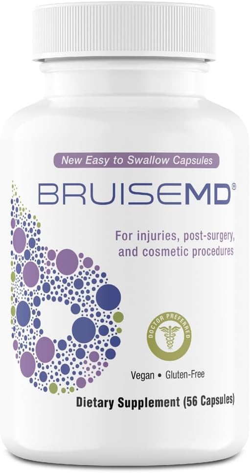 Arnica 1000mg şi Bromelain 500mg 2,400GDU/g Supliment pentru vânătăi şi inflamaţii, Capsule uşor de înghiţit (aport de 14 zile) - Formula avansată de tratament Bruise
