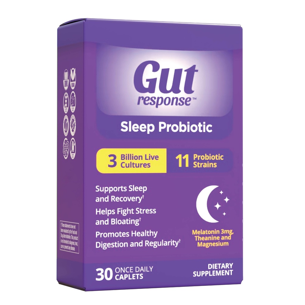 Somn Probiotic pentru barbati si femei, incetineste imbatranirea digestiva, sustine somnul si recuperarea, promoveaza tupeu sanatos, Vegan, gluten gratuit & soia, 3 miliarde CFU, 30 Caplete