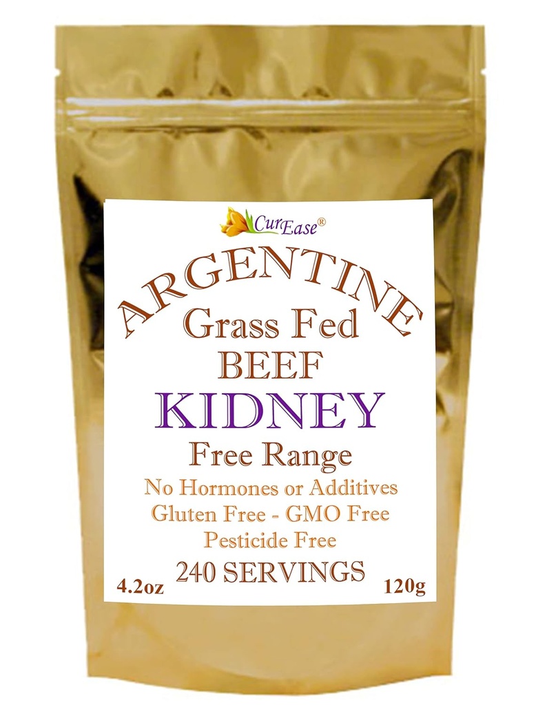 Argentinian Beef Kidney Powder Grass Fed & Finisate 4.2 Ounces 240 Servings