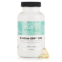 O-Mega-Zen3 +EPA Vegan Omega 3 Supliment - Alternativa de ulei de pește - Premium Marine Algal Based Omega-3 DHA și EPA Acidi grași - Carragenan gratuit - 120 Softgels