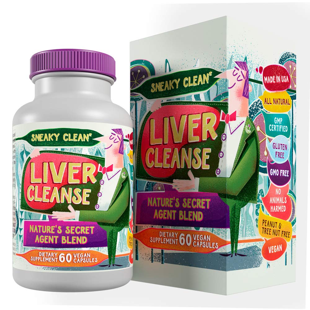 Ficat Cleanse Supplement w Milk Thistle - Natura's Secret Agent Blend - 60 Vegan capsule