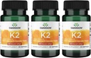 Swanson Vitamina K2 (Menachinonă-7) - Suplimentul de vitamine care sprijină cardio-vascular și sănătatea osoasă - Produs din Natto japonez pentru a ajuta la reglarea calciului - (30 Softgels, 100mcg Fiecare) (3 ambalaj)