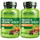 Naturalo Prostat & Sanatate urinara, Formula completa cu Saw Palmetto, Pygeum, Tumeric, Plant Sterols, Broccoli si Licopen, 60 Capsule vegetariene (Pachet de 2)